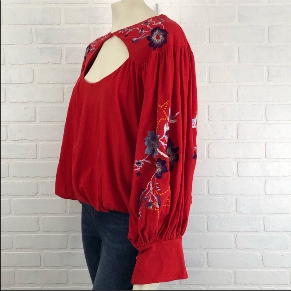 Free People Lita embroidered long sleeve shirt - Picture 4 of 8